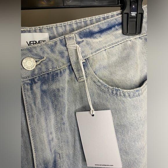 Vervet Leslie 90s vintage flare distressed bleached jeans - Picture 2 of 9